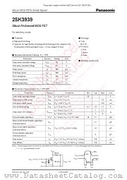 2SK3939 datasheet pdf Panasonic