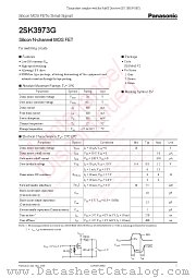 2SK3973G datasheet pdf Panasonic