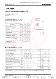 2SK3995 datasheet pdf Panasonic