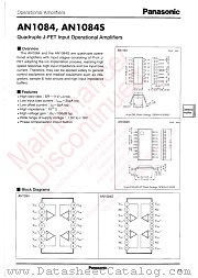 AN1084 datasheet pdf Panasonic