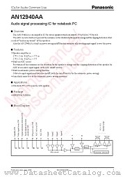 AN12940AA datasheet pdf Panasonic
