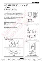 AN1458 datasheet pdf Panasonic