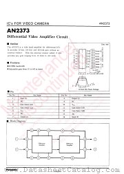 AN2373 datasheet pdf Panasonic