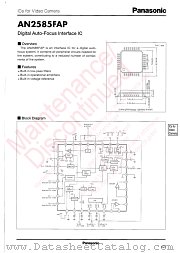 AN2585FAP datasheet pdf Panasonic