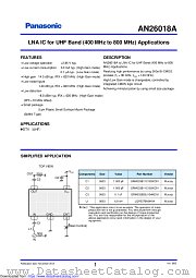 AN26018A datasheet pdf Panasonic