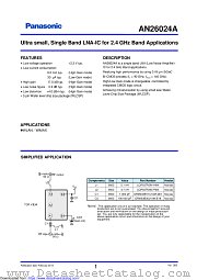AN26024A datasheet pdf Panasonic