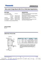 AN26025A datasheet pdf Panasonic