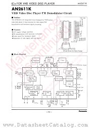 AN2611K datasheet pdf Panasonic