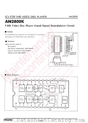 AN2800K datasheet pdf Panasonic