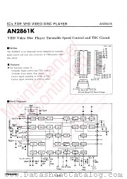 AN2861K datasheet pdf Panasonic