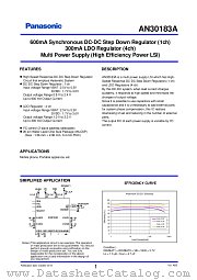 AN30183A datasheet pdf Panasonic