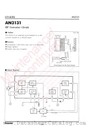 AN3131 datasheet pdf Panasonic