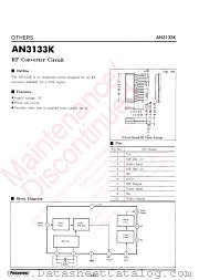 AN3133K datasheet pdf Panasonic