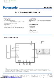 AN32054B datasheet pdf Panasonic