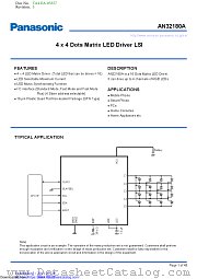 AN32180A datasheet pdf Panasonic