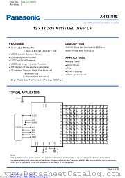 AN32181B datasheet pdf Panasonic