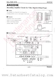 AN3224K datasheet pdf Panasonic