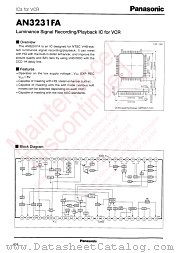 AN3231FA datasheet pdf Panasonic