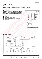 AN3327K datasheet pdf Panasonic