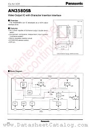 AN3580SB datasheet pdf Panasonic