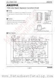 AN3594K datasheet pdf Panasonic