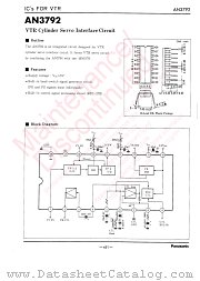 AN3792 datasheet pdf Panasonic