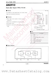 AN3912 datasheet pdf Panasonic