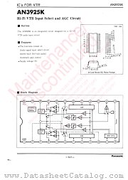 AN3925K datasheet pdf Panasonic