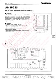 AN3932S datasheet pdf Panasonic