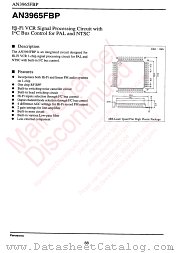 AN3965FBP datasheet pdf Panasonic
