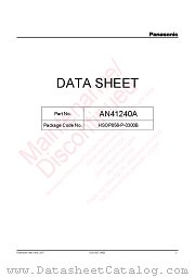 AN41240A datasheet pdf Panasonic