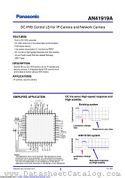 AN41919A datasheet pdf Panasonic