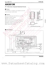 AN5015K datasheet pdf Panasonic