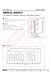 AN5216 datasheet pdf Panasonic