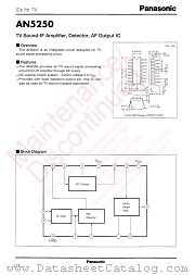 AN5250 datasheet pdf Panasonic