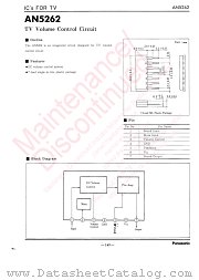 AN5262 datasheet pdf Panasonic