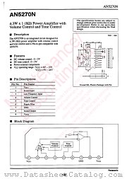 AN5270N datasheet pdf Panasonic