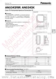 AN5342FBP datasheet pdf Panasonic