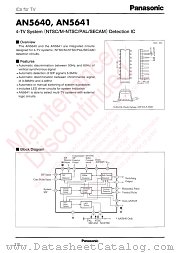 AN5640 datasheet pdf Panasonic