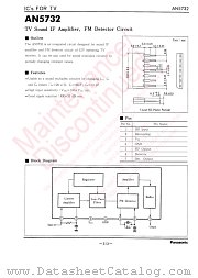 AN5732 datasheet pdf Panasonic