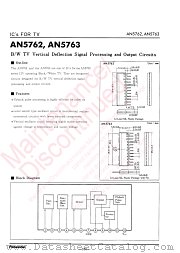 AN5762 datasheet pdf Panasonic