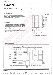 AN5817K datasheet pdf Panasonic