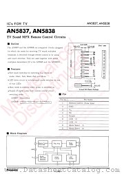 AN5837 datasheet pdf Panasonic