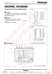 AN5860S datasheet pdf Panasonic