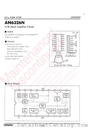 AN6326N datasheet pdf Panasonic