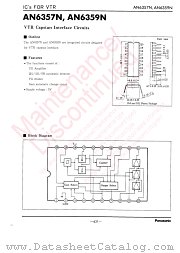 AN6357N datasheet pdf Panasonic
