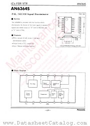 AN6364S datasheet pdf Panasonic