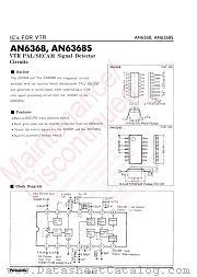 AN6368S datasheet pdf Panasonic
