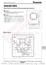 AN6401NFA datasheet pdf Panasonic