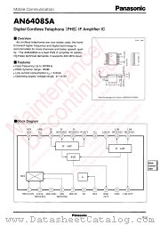 AN6408SA datasheet pdf Panasonic